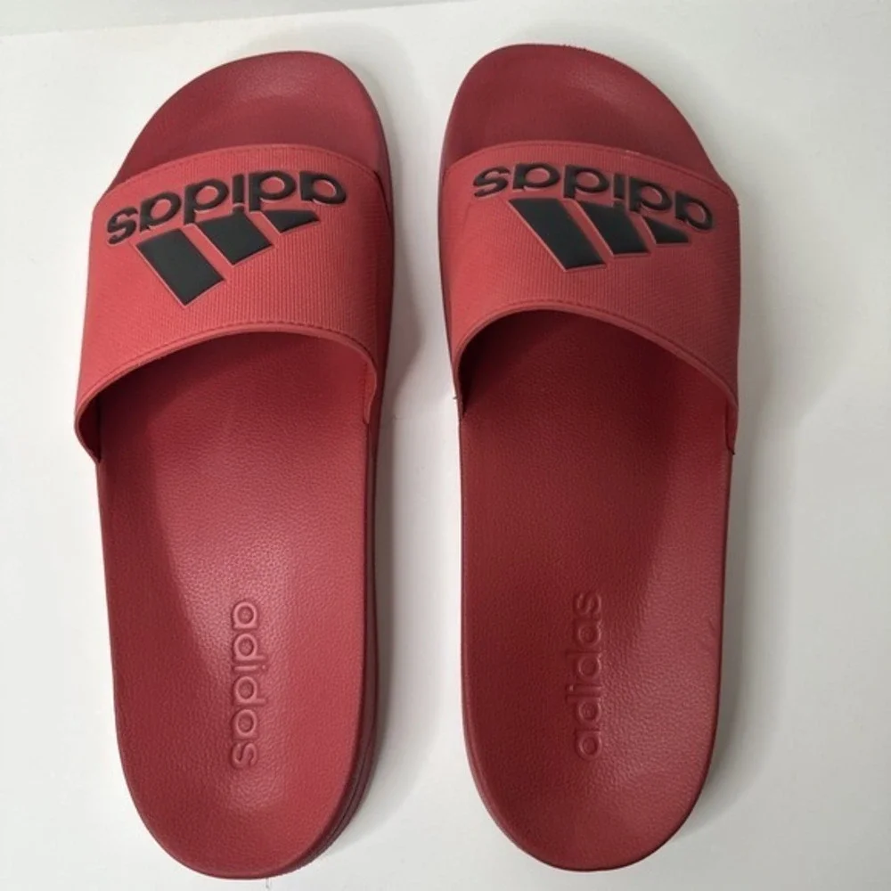Men Adidas Originals Adilette Shower Slide Red/ Black. Mens‎ Size 13US EXCELLENT
